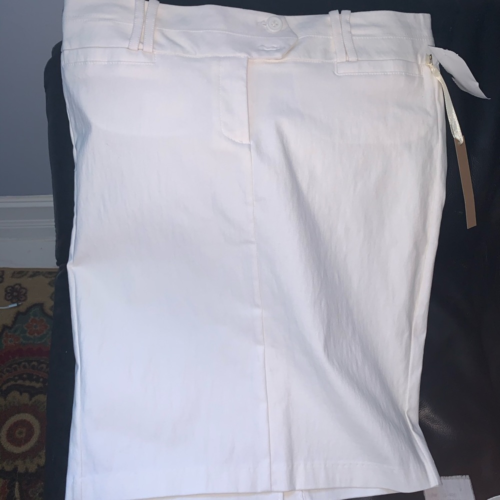 Have&have white  large petite pencil skirt new
